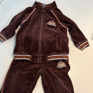 Enyce Chocolate Velour Set